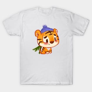 Cute Tiger Drawing T-Shirt